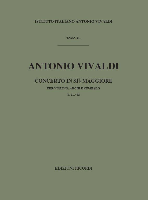 Concerti Per Vl., Archi E B.C.: In Si Bem. Rv 375